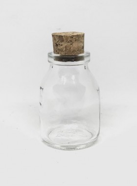 frasco sais cilíndrico 50 ml pote c rolha