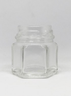 Pote 40 ML Sextavado - SEM TAMPA - Tampa utilizada: 38 mm