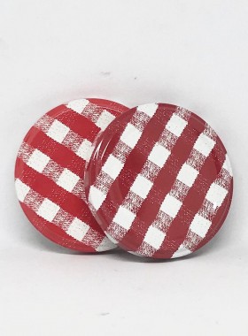 Tampa 74 mm Rojek Xadrex Vermelha