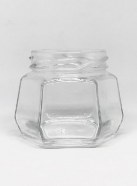 Pote Sextavado 170 ML Sem tampa - Tampa utilizada 63 mm